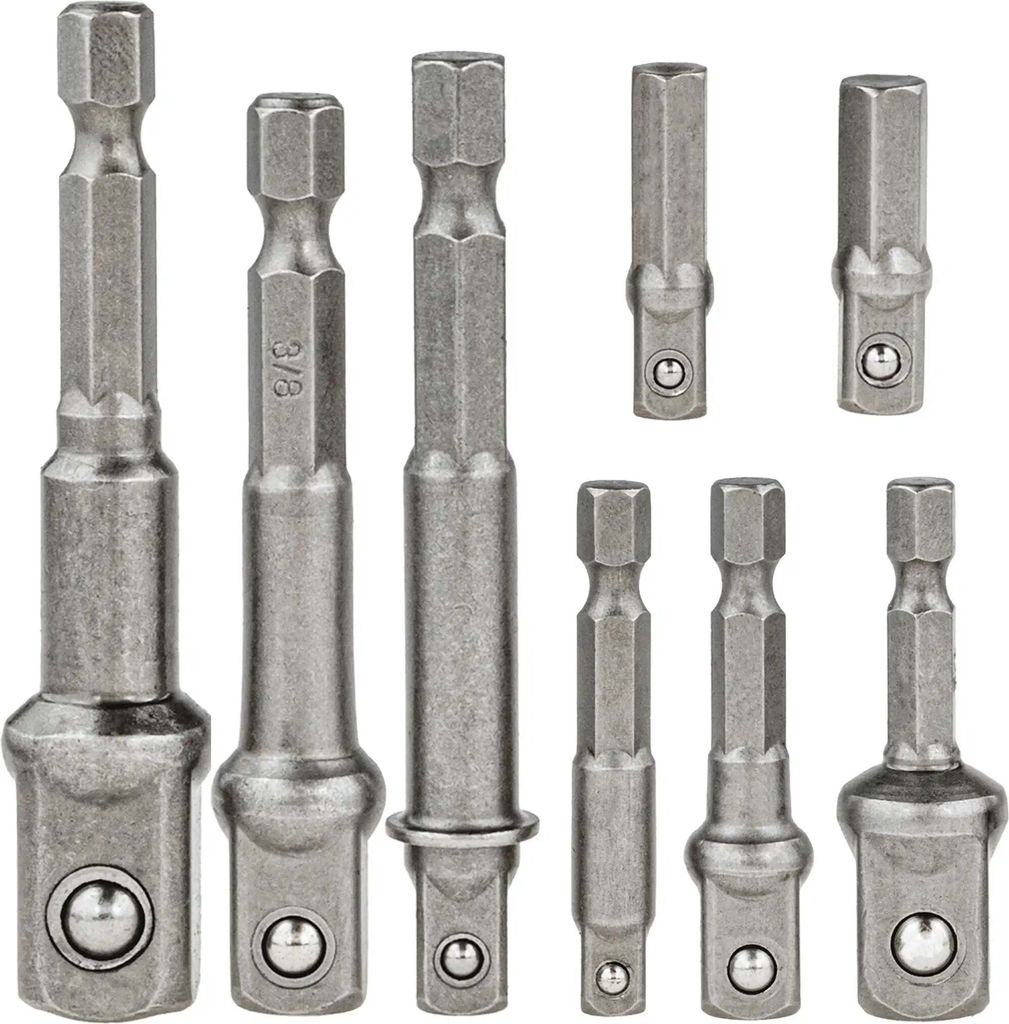 Steckschlüssel Adapter Stecknuss 1/2" 3/8" 1/4 Bitaufnahme Produktbild 