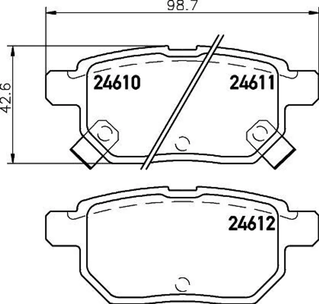 Plaquettes de Frein HELLA Haute Performance Qualité OE Toyota Prius Corolla