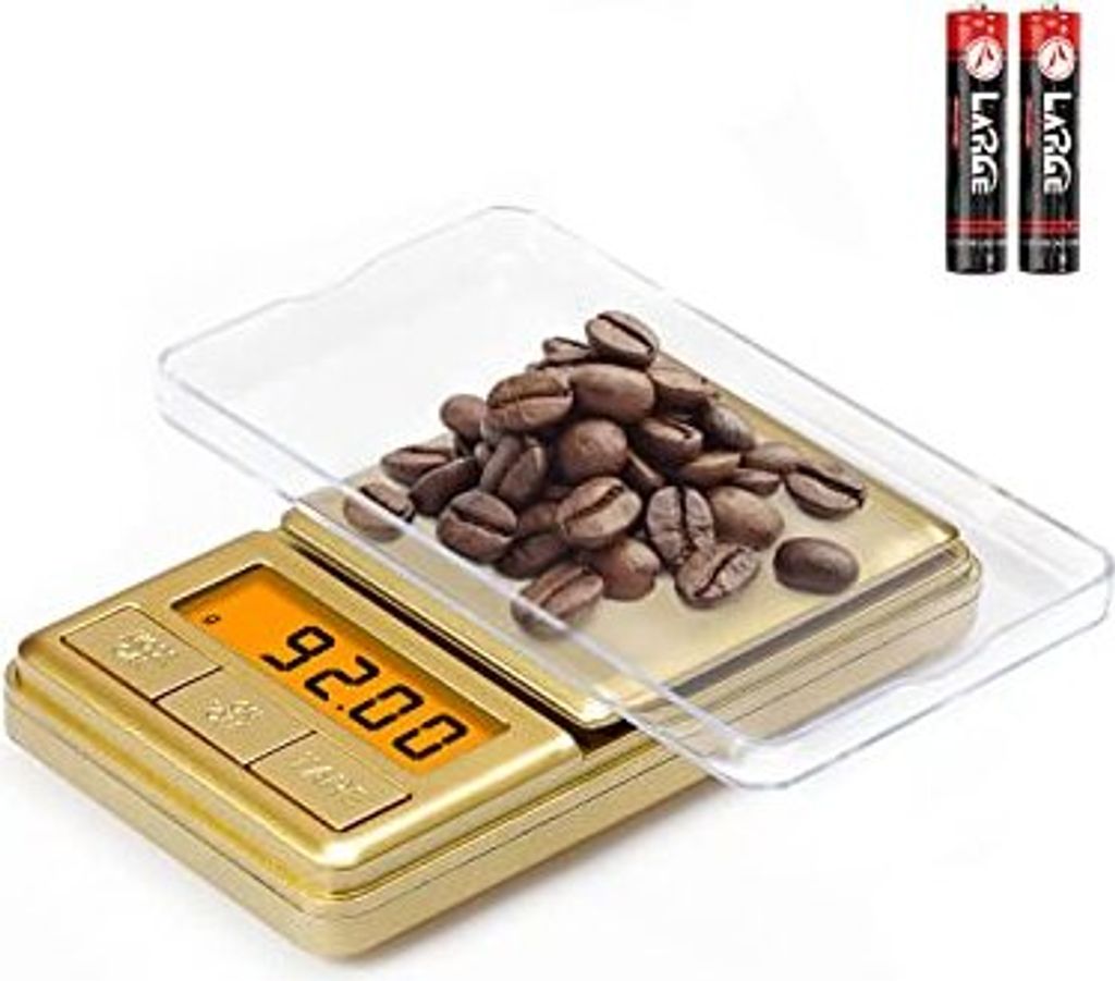 Mini -Pocket -Skala, 100 g/0,01 g, Abdeckung für digitale Grammskala, kleine Reiseunze -Schuppen, Kräuter, Schmuck, Lebensmittel, Münzen (Batter...