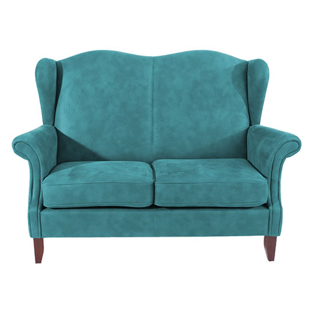 Max Winzer Vinzent Sofa S-2 Microfaser in Wildlederoptik petrol