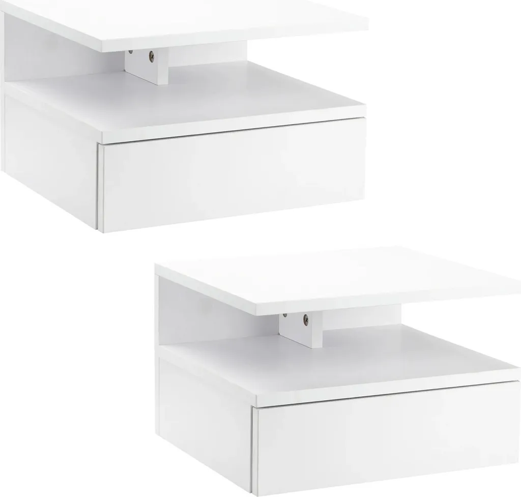 Table de Chevet Suspendue Style Marocain Moderne - Lot de 2 Pièces