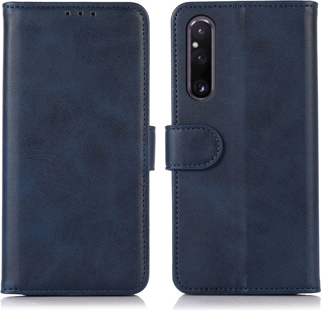 Mobigear Wallet Sony Xperia 1 V Hülle Klapphülle Geldbörse - Blau