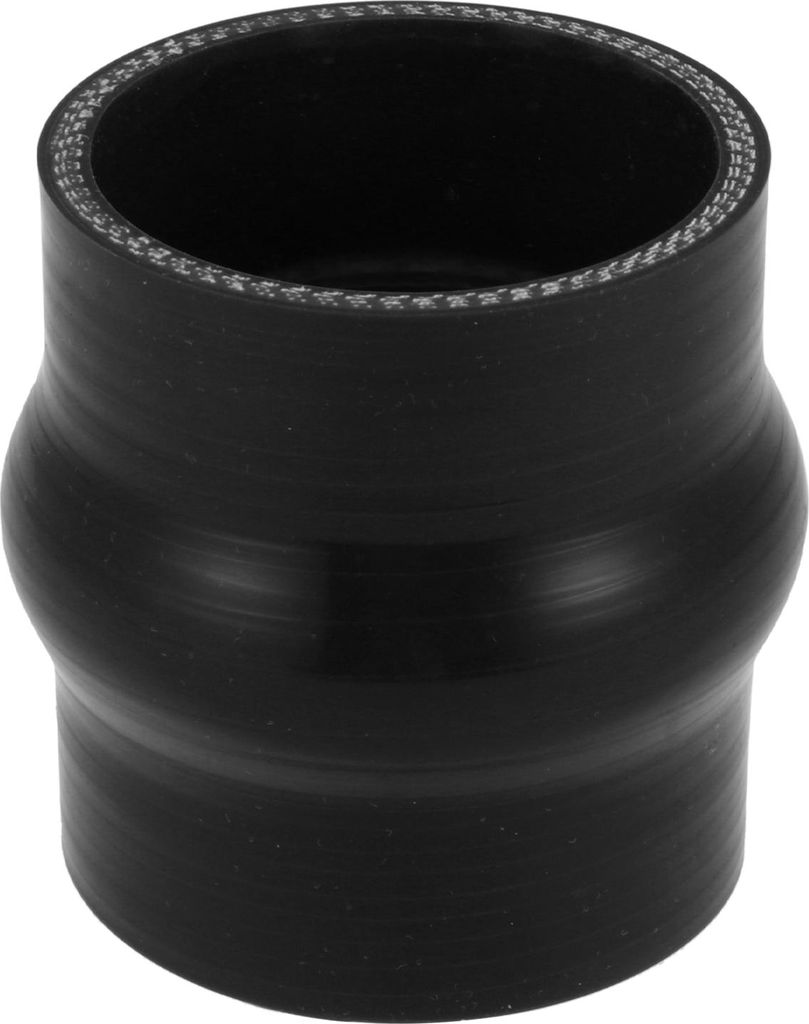 Auto Reduzierschlauch Kupplung 60mm 2.36"Innendurchm. Gerade Silikon Schwarz