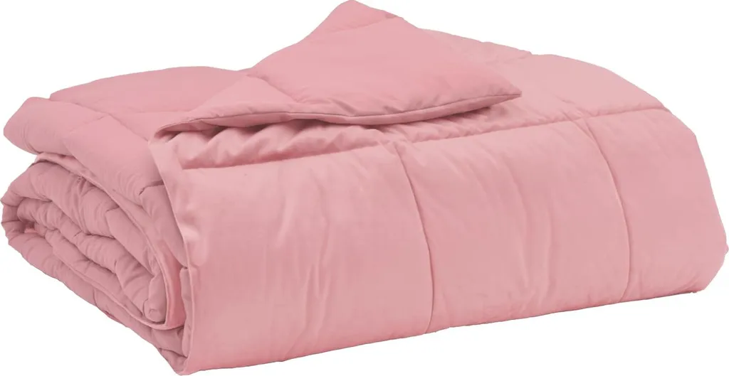 Coperta Imbottita Rosa 220x260 vidaXL | Lavabile e Morbida per Famiglie