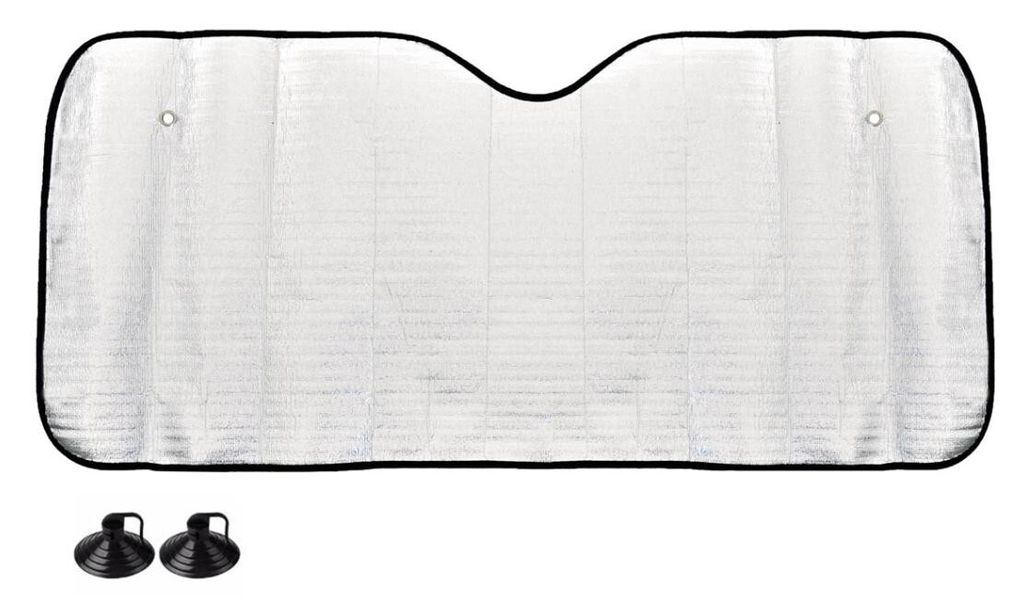 AMiO Čelní sklo stříbrné - 150x80 cm Obrázek produktu 