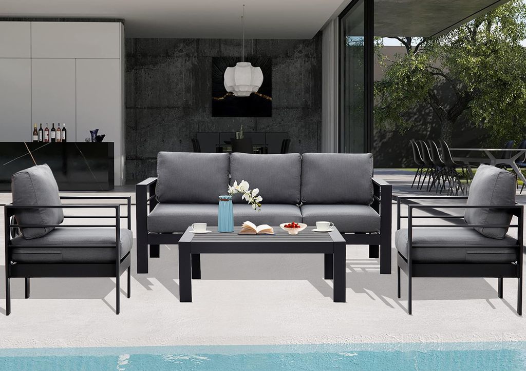 MeXo Gartenmöbelset, Loungeset Aluminium für 4-5 Personen Produktbild