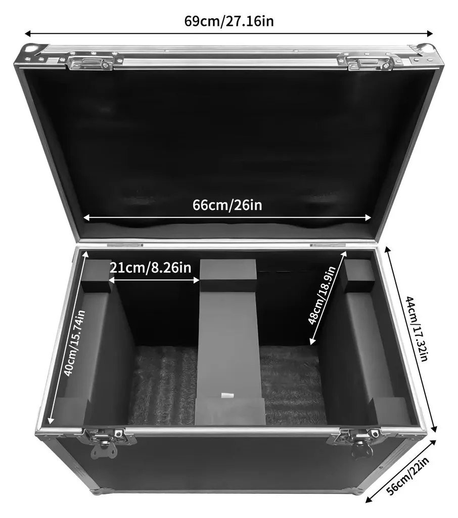 Malle de transport rigide 69cm - Grande capacité et coque protectrice
