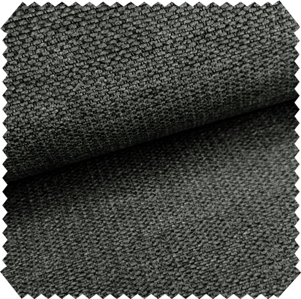 novely MUDAU SOFT Samtweicher Chenille-Polsterstoff - Melierter Möbelstoff - Grober Struktur-Stoff - Mélange Meterware 1lfm - Farbe: 18 Anthrazit