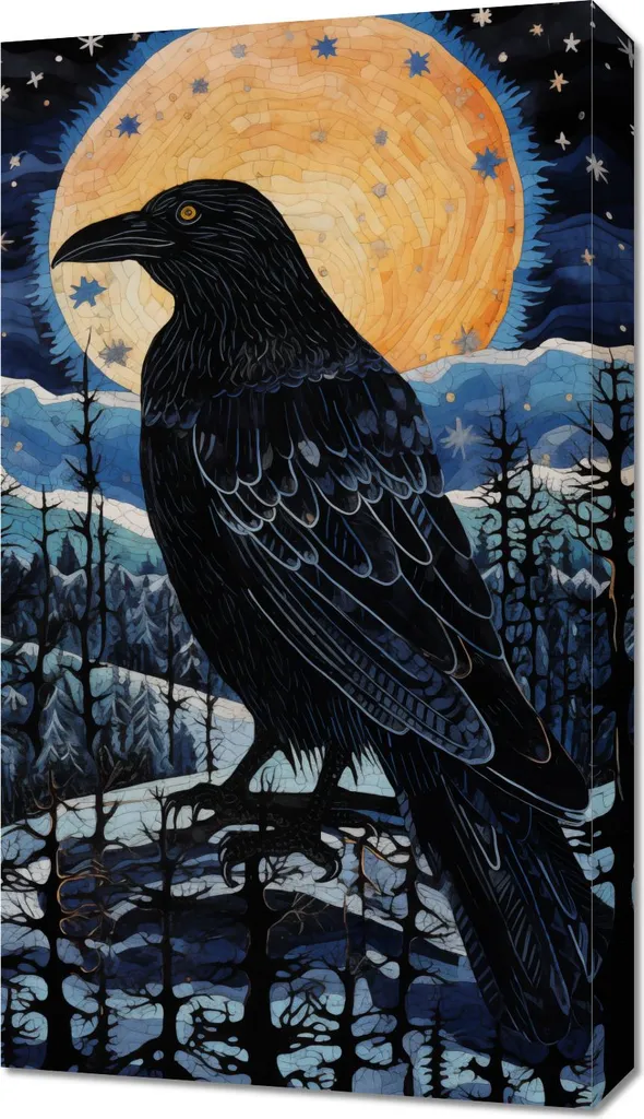 Stop aux Oiseaux - Image Effaroucheur de Corbeaux 40x70 cm Réaliste
