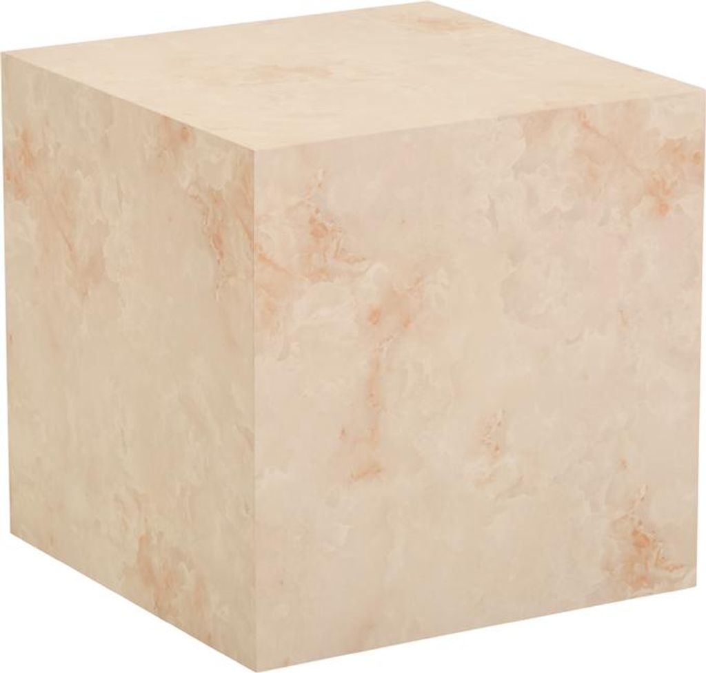 HOME DELUXE - Couchtisch Amiri M - Farbe: Sandstein, Größe: 50 x 50 cm, MDF Platte, bereits fertig montiert I Wohnzimmertisch Beistelltisch Sofat...