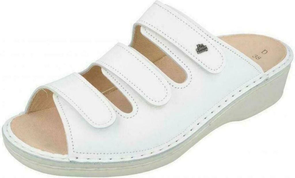 Bequeme Pantolette Finn Comfort Pisa, Damen, Weiß, Leder, Produktbild 