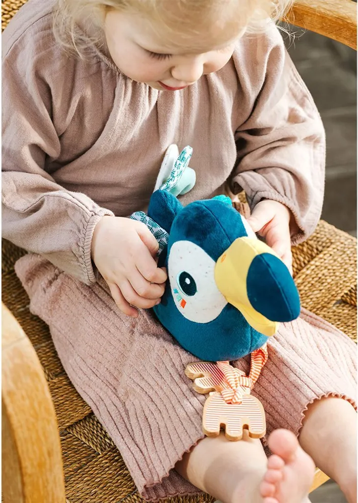 Peluche d'éveil toucan multicolore Lilliputiens pour le premier âge - 5