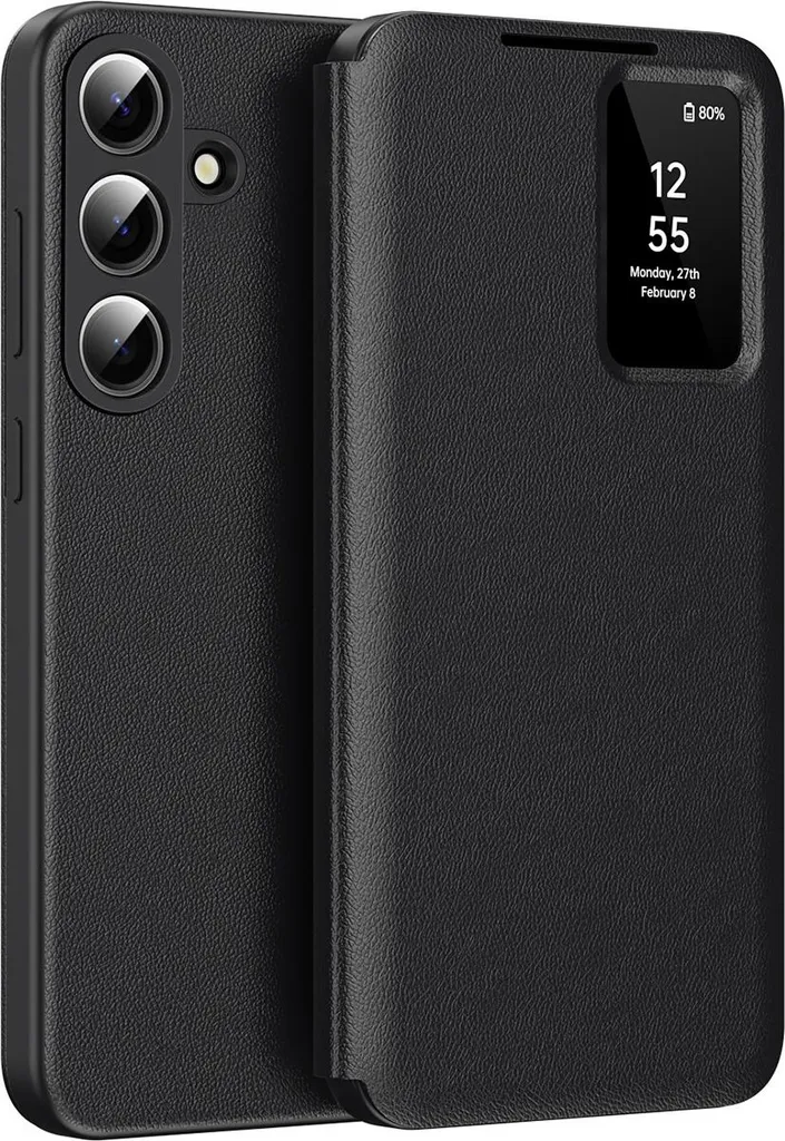 Custodia Flip Resistente Samsung Galaxy S26+ Pelle Smart View