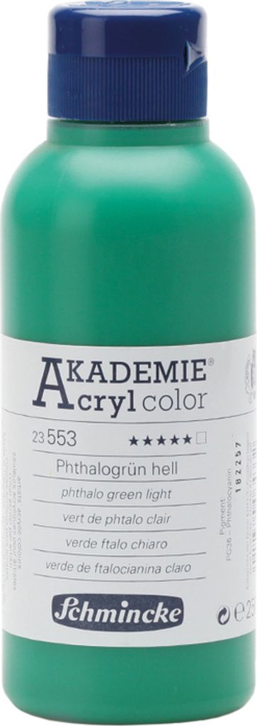 Phthalogrün hell 250ml Acrylfarbe - AKADEMIE Acryl - Schmincke 23 553 027