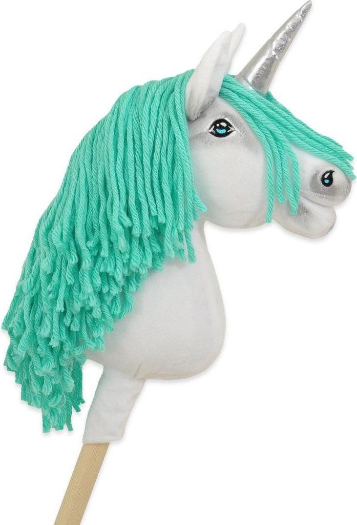 Steckenpferd Einhorn auf Stab - Steckenpferd - Handgefertigter und langlebiger Spielspaß