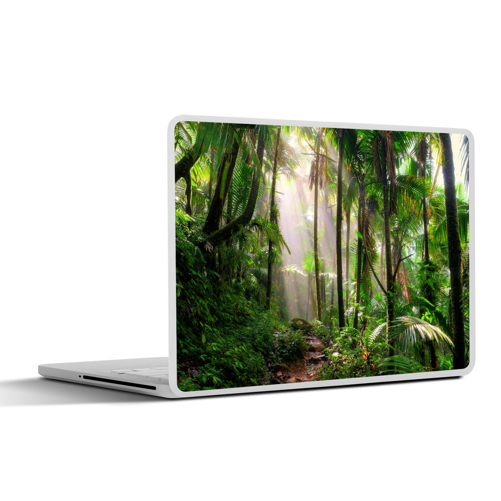 MuchoWow Laptop Aufkleber Sticker Cover Dschungel - Park - Puerto Rico 30x22 cm - Laptop-Sticker