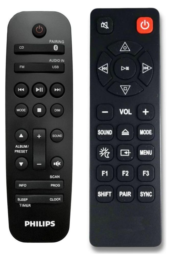 Ersatz Fernbedienung für Philips BTM1560 - BTM2560 - BTM2585 - TAM3205 - TAM4505