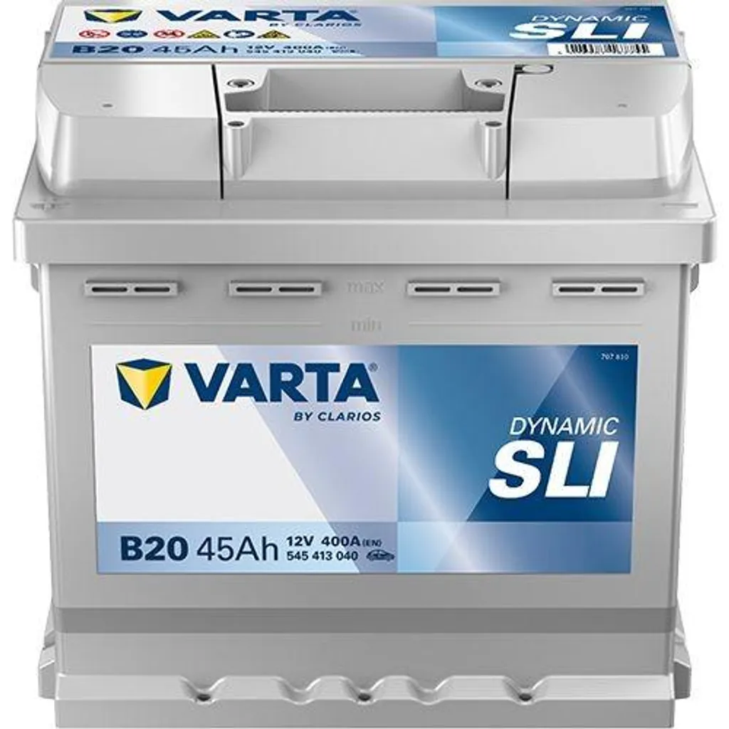 Batterie VARTA 12V 45Ah 400A B20 pour un démarrage moteur sans effort