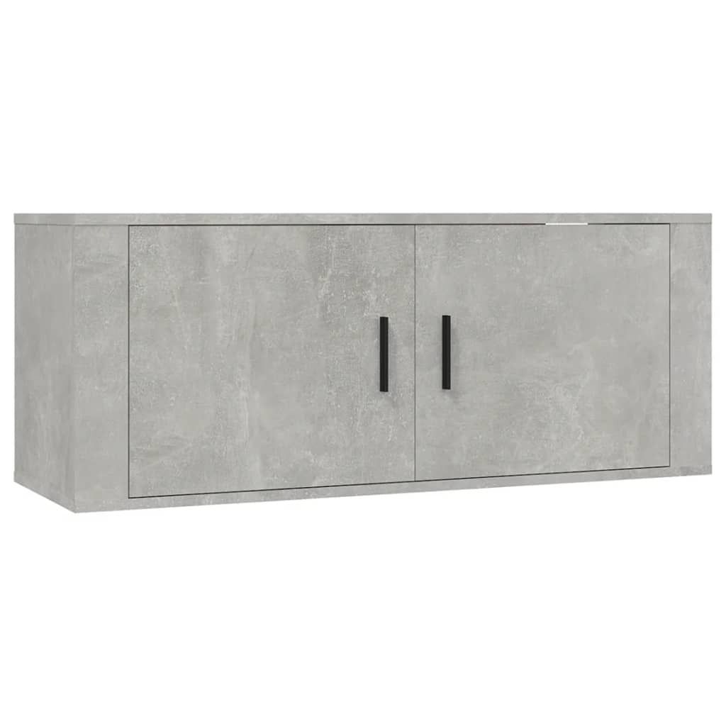 vidaXL TV-Wandschrank Betongrau 100x34,5x40 cm