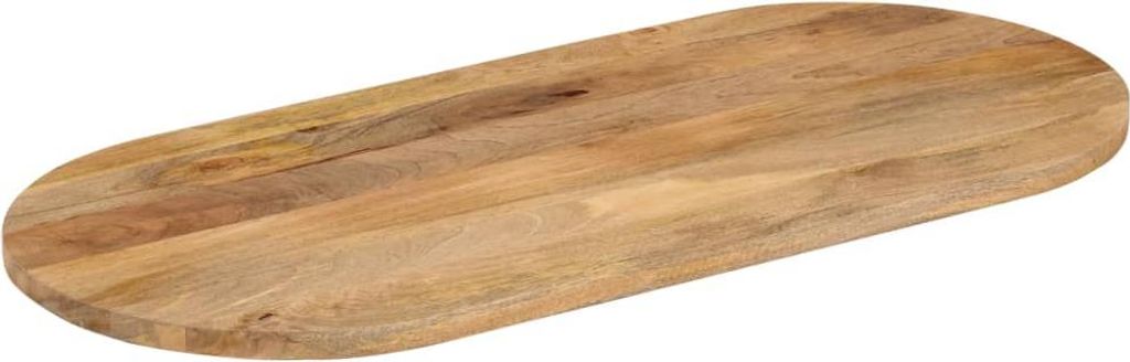 vidaXL Tischplatte 90x40x3,8 cm Oval Massivholz Mango