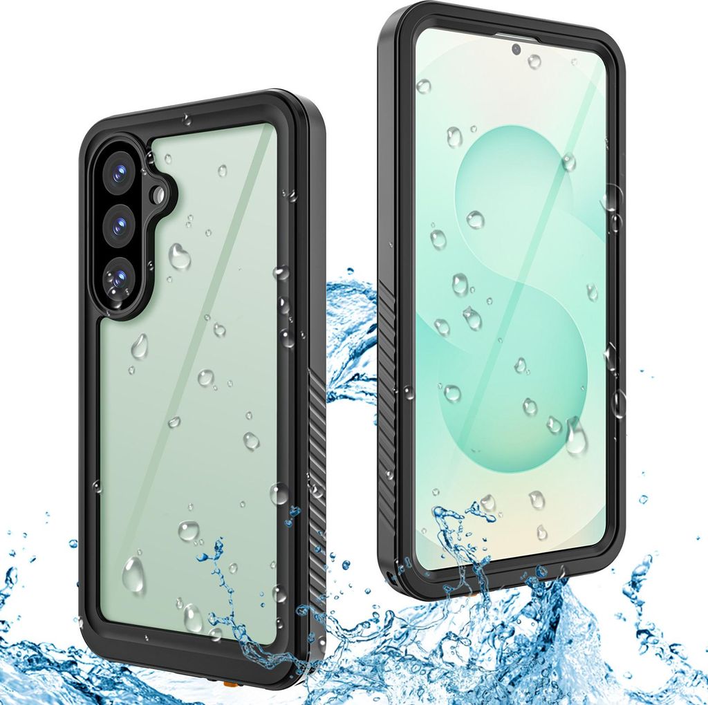 Wasserdicht Hülle für Samsung Galaxy S26+ Staubdicht Schneefest IP68 360 Grad Komplett Schutzhülle mit eingebautem Displayschutzfolie Schwarz