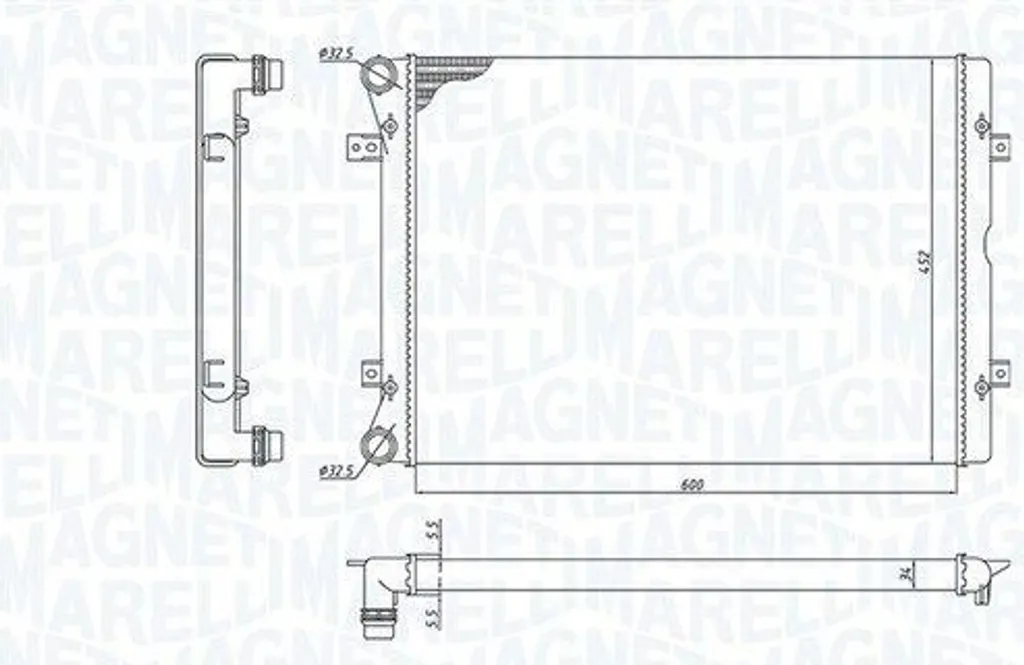Radiateur de refroidissement pour VW Sharan et SEAT Alhambra essence diesel