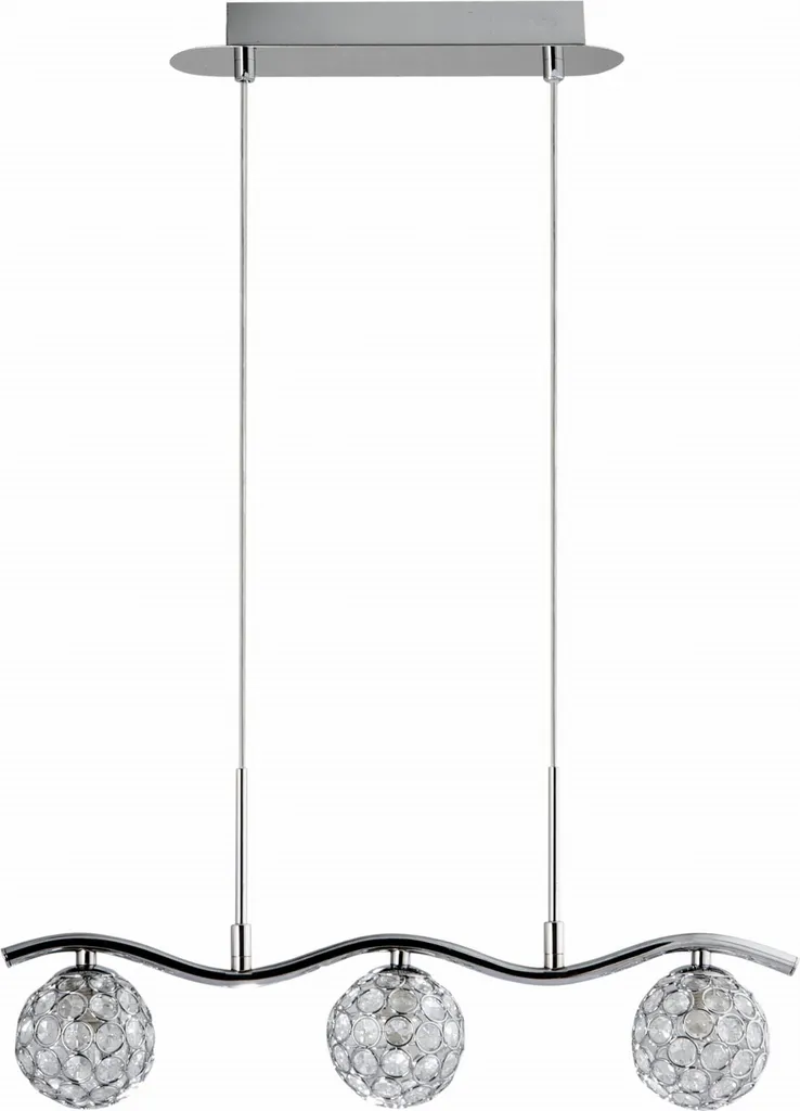 Lustre cristal STARLET 33-85743 chrome : luminaire brillant sans reflets