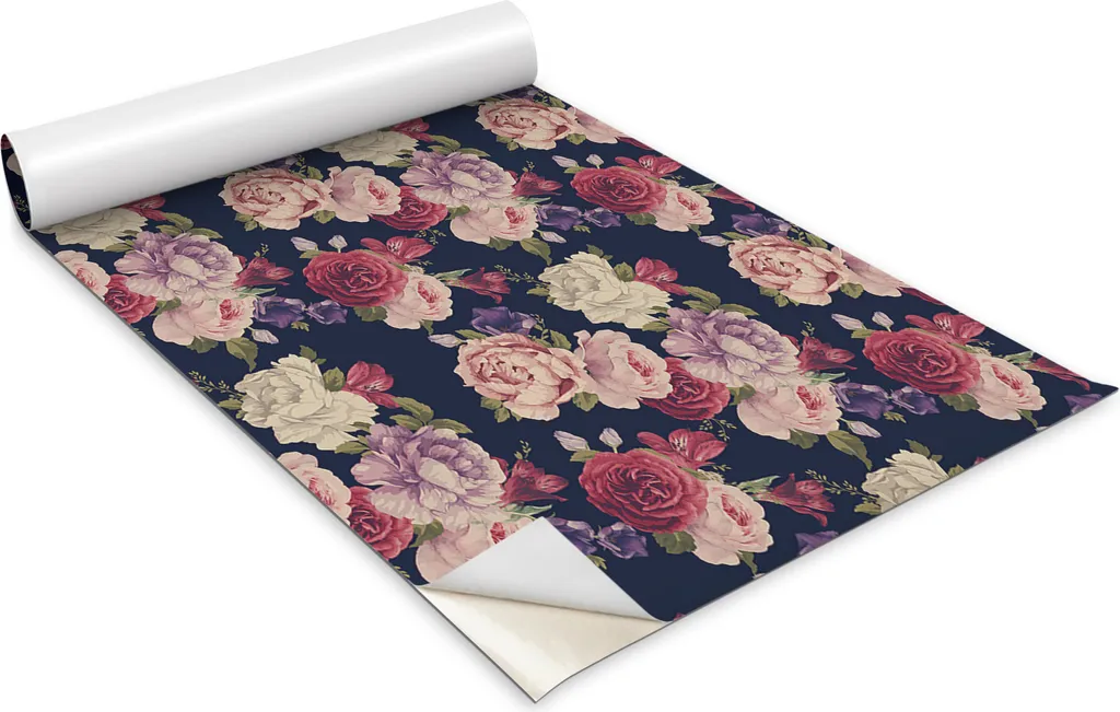 Rivestimento Adesivo Mobili Petali Rosa 100x50 - Decorazione Floreale