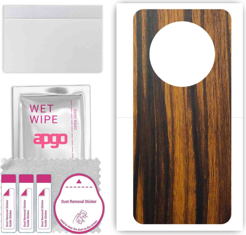 apgo Rückseite Schutzfolie, Skin, kompatibel mit Huawei Mate 50E, Hinten Displayschutzfolie aus Vinylfolie, kratzfest, einfache Montage - Tigerwood