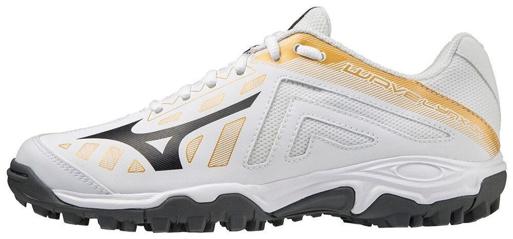 MIZUNO WAVE LYNX JUNIOR/Weiß/MPGold/IronGate/40,5/7,0
