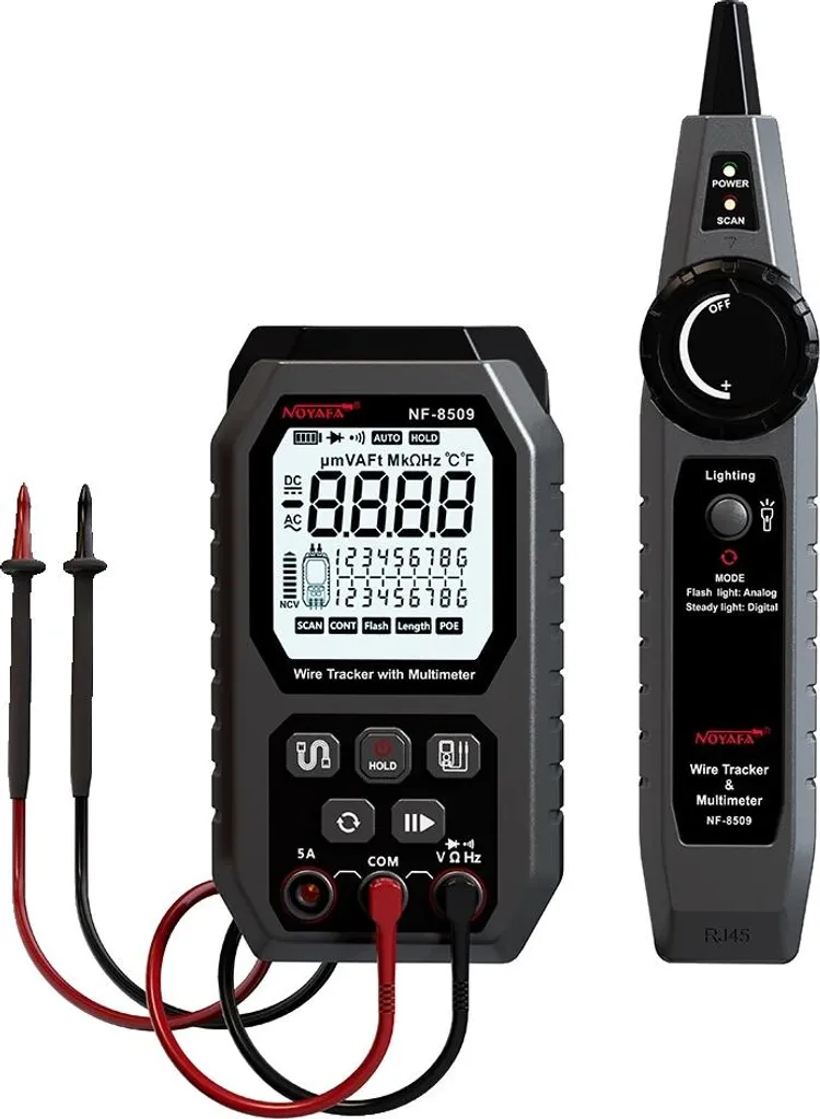 Testeur réseau NF-8509 multifonction avec écran LCD et détection PoE