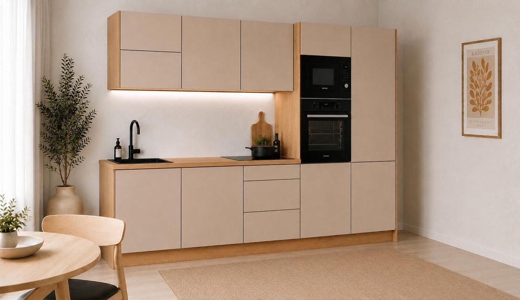 Küchenzeile 300 cm Modulküche Blockküche Küchenblock