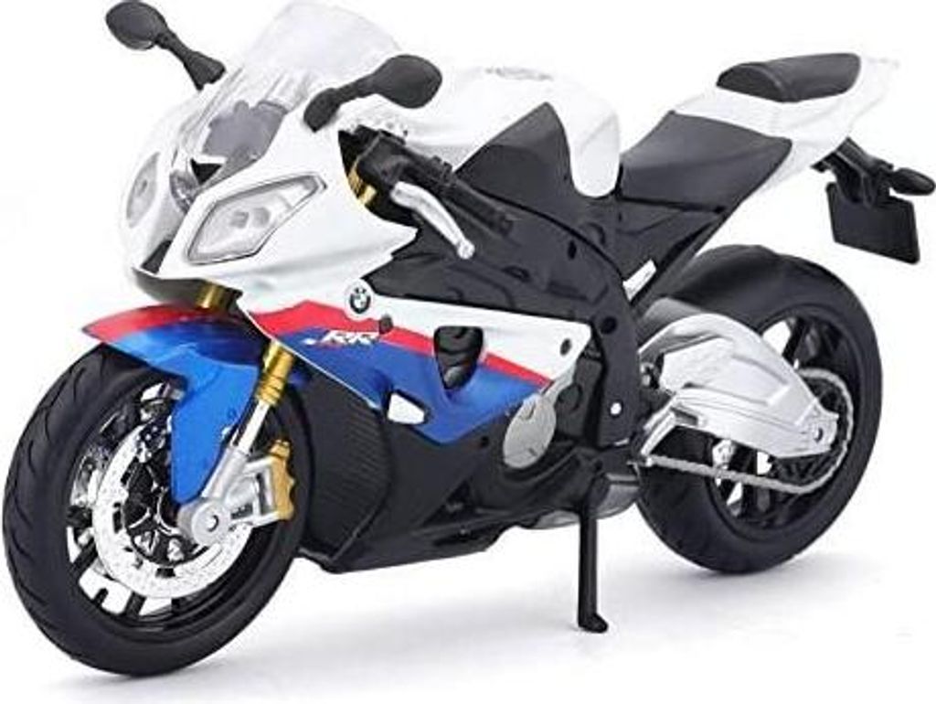 Maisto - Modellmotorrad - BMW S 1000 RR (weiß-blau, Maßstab Produktbild 
