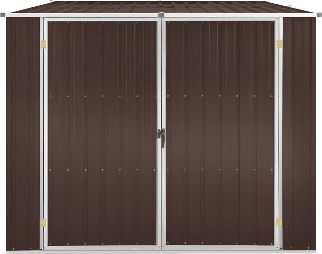 vidaXL Záhradný prístrešok Brown 195x198x159 cm Pozinkovaná Obrázok produktu 