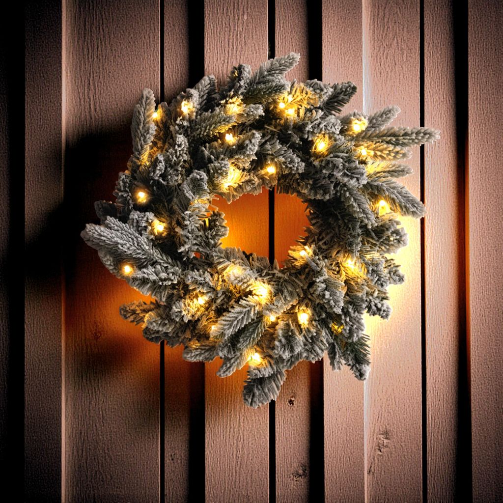 Ghirlanda di abete artificiale con 35 LED a batteria con Immagine del prodotto 