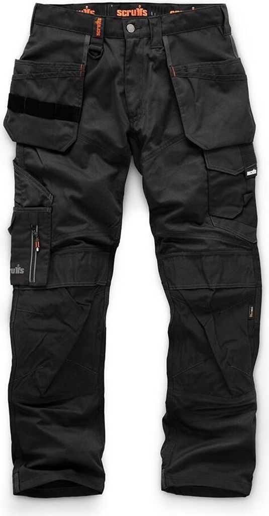 Arbeitshose mit Holstertaschen„Trade“, schwarz Größe 42 regulär