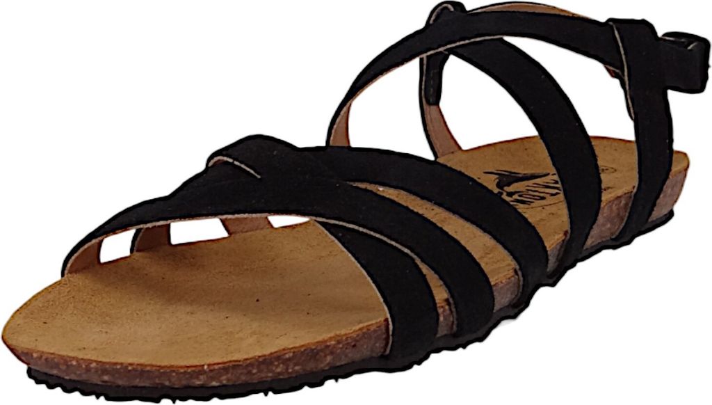 Plakton Damen Komfort Sandalen Mam Vali 575184 575184 Vaquetilla Schwarz