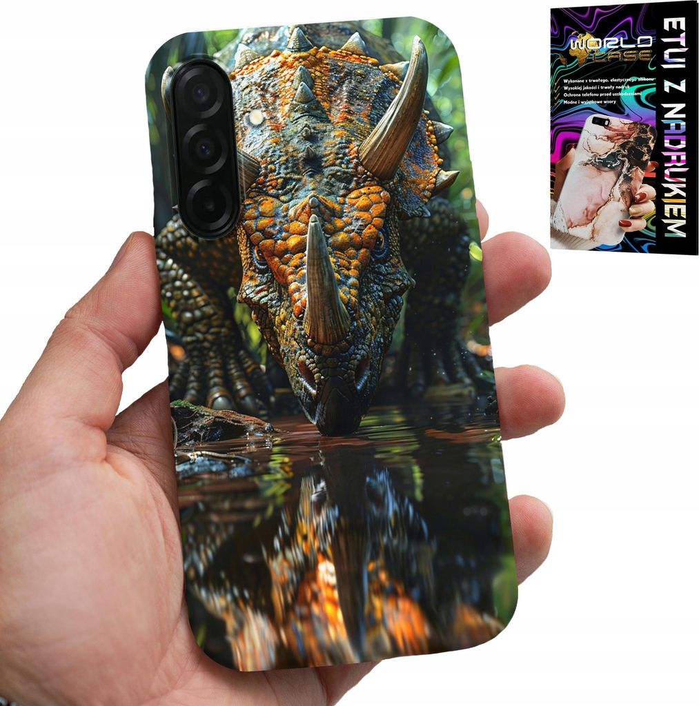Gehäuse Für Samsung Galaxy A36 5G - Dino Dinosaurier Triceratops Fall