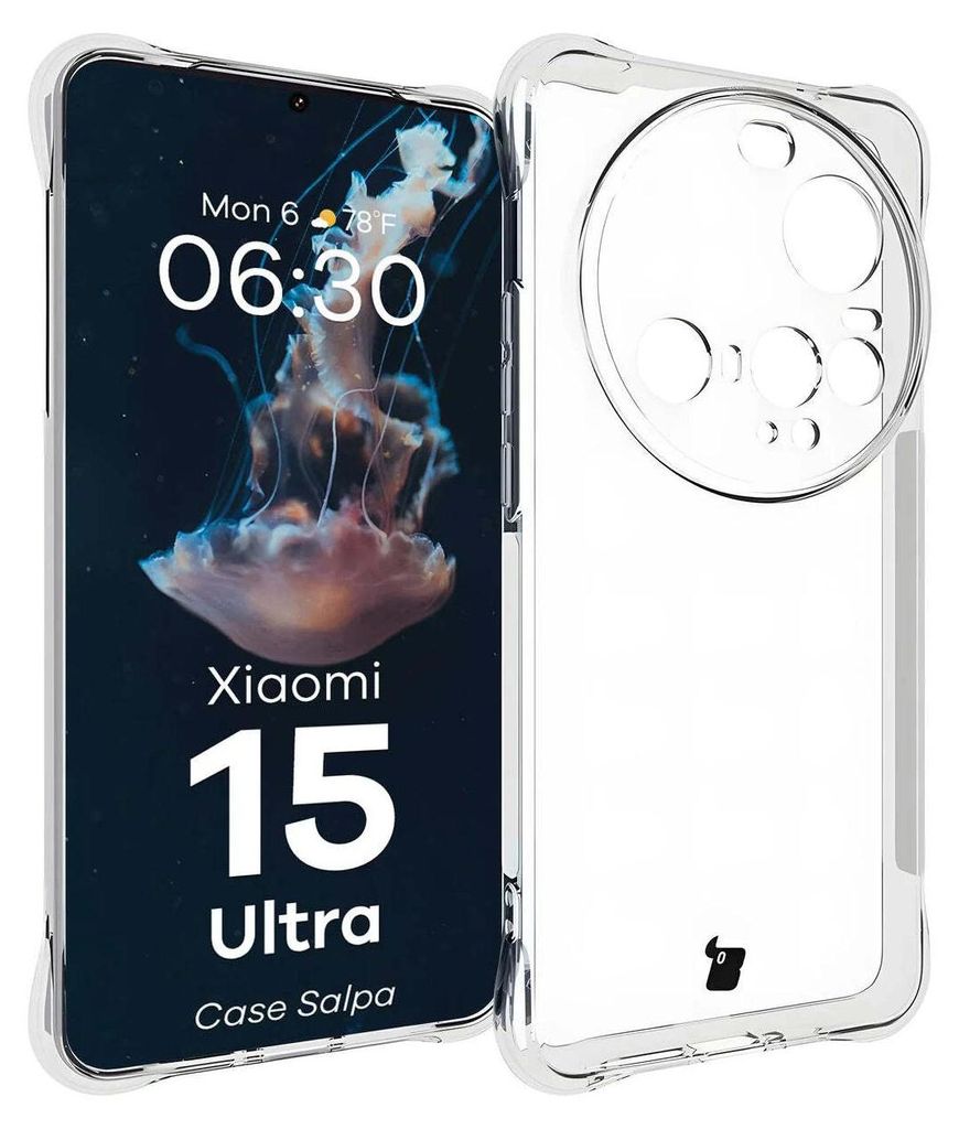 Flexible Handyhülle für Xiaomi 15 Ultra, Bizon Case Salpa, Transparent