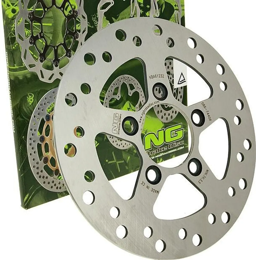 Disque frein NG 086 220x58x4mm 5 trous acier pour scooter Kymco