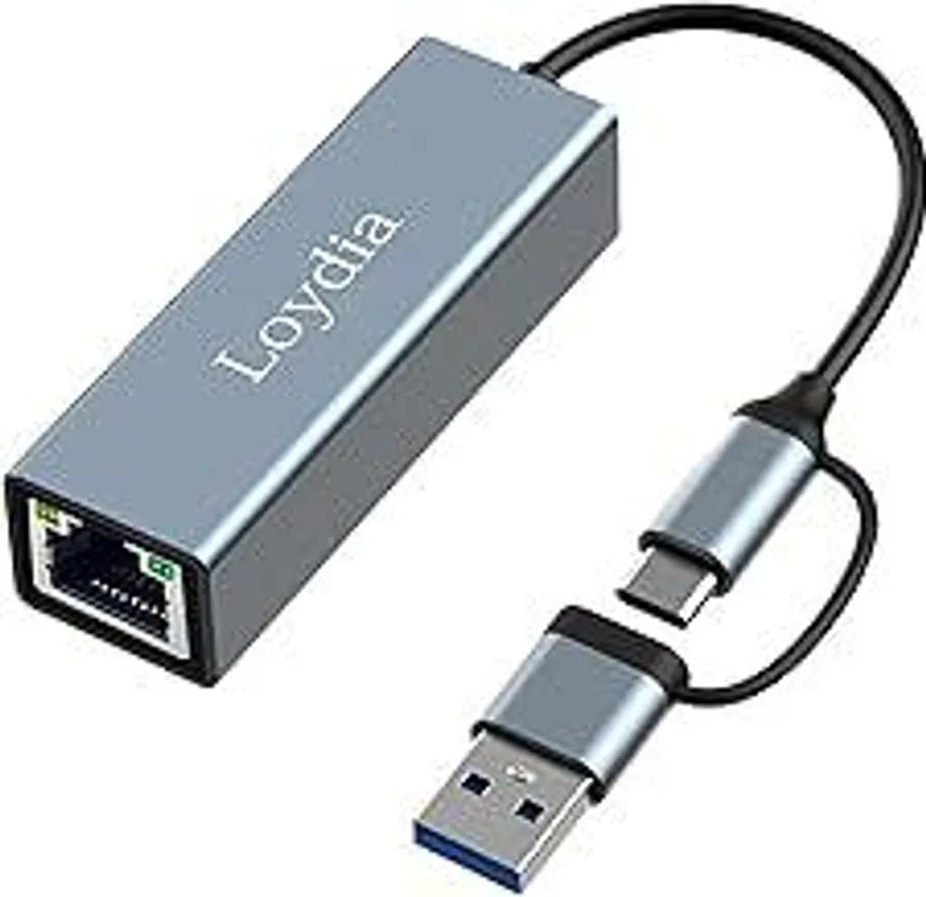 Adattatore USB C a Ethernet 1000 Mbps - Gigabit LAN RJ45 Professionale - 1