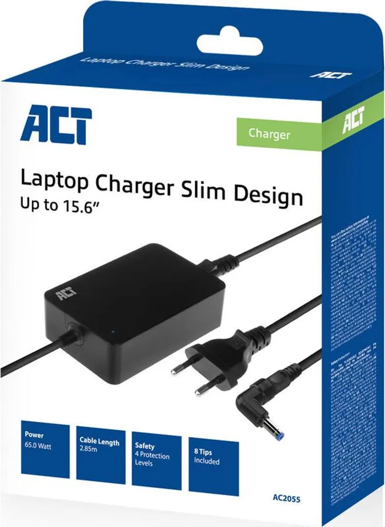Offerta Incredibile! Caricabatterie Notebook 65W ACT AC2055 Universale - 9