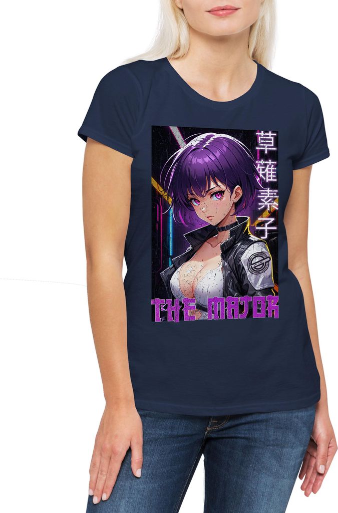 Urban Backwoods The Major, Damen T-Shirt, Farbe: Navy, Größe: 2XL