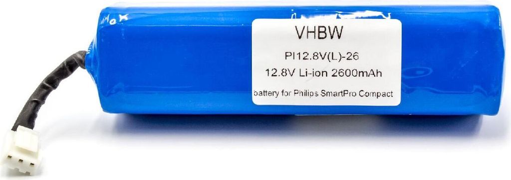 vhbw Akku kompatibel mit Philips FC8812/01, FC8822/01/B Staubsauger (2600 mAh, 12,8 V, Li-Ion)