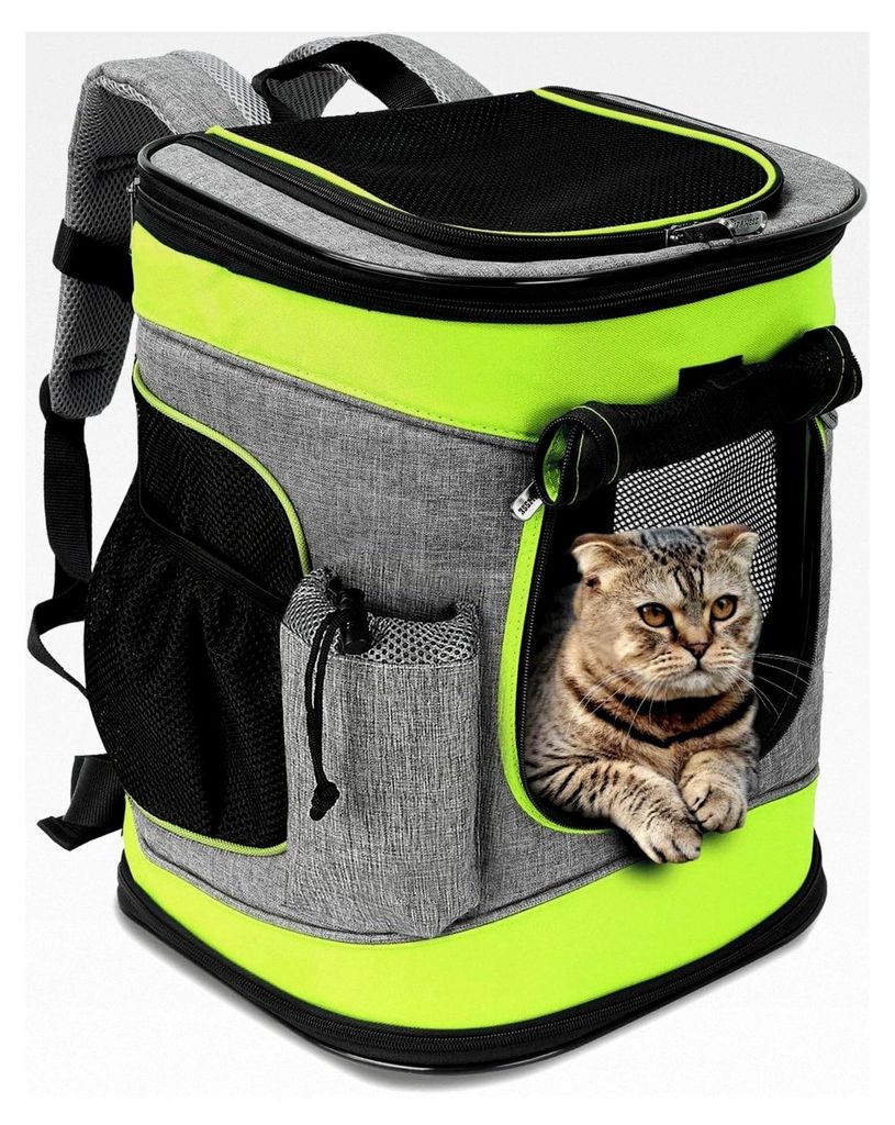 Hundetransport Rucksack, Tragetasche für Haustiere mit Mesh für mittelgroße Hunde und Katzen, 1,5 lbs Welpen Träger tragbare Reisetasche