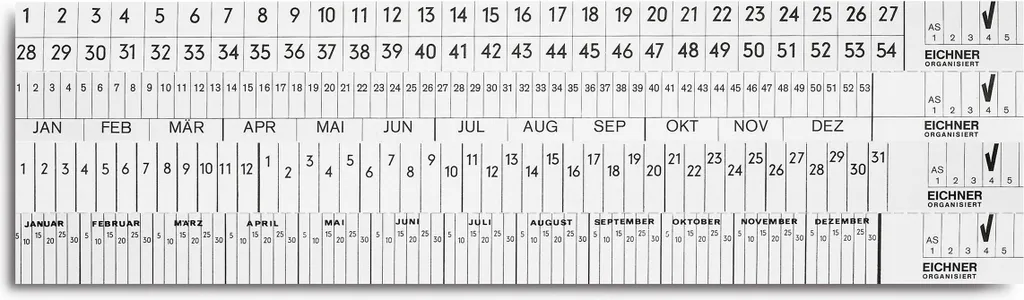 EICHNER 9036-00052 Terminstreifen - Strisce di Scadenza Professionali