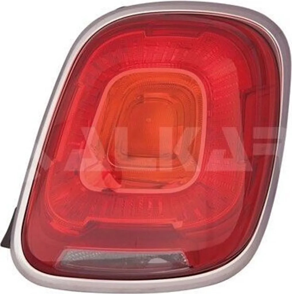 Feu arrière droit anti-UV rouge et cristal pour crossover Fiat 500X