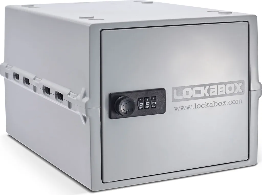 Lockabox One Boîte à médicaments blanche sécurisée en Polycarbonate sans BPA