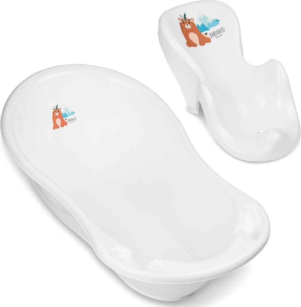 Baby Badewanne mit Baby badewannensitz 2 Set - Rheinland  - Produktbild 