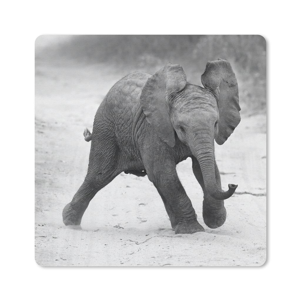 MuchoWow® Mauspad Mousepad Elefant - Baby - Tiere - Kröte - Produktbild 